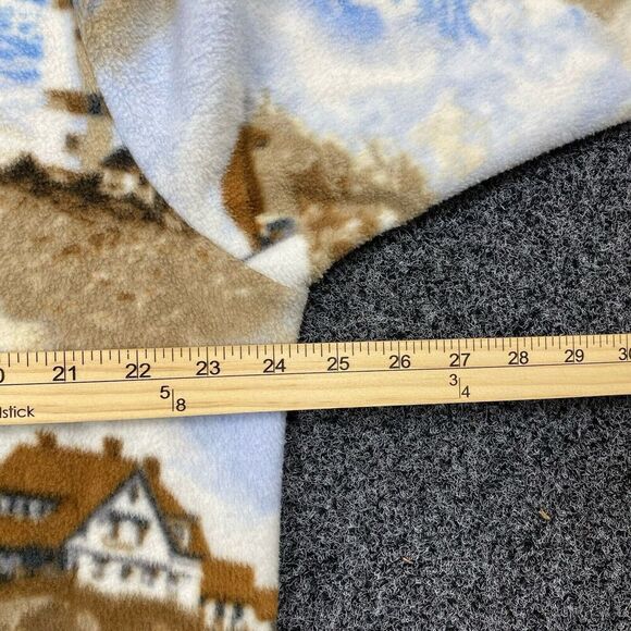 Vintage Bon Worth Fleece Jacket Full Zip w/ Pockets Lighthouse Adult Size S/M - Picture 3 of 8